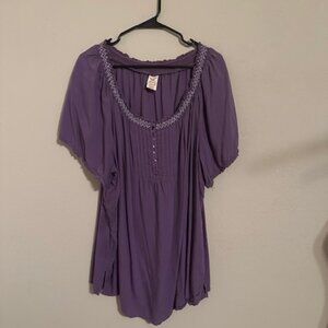 FADED GLORY Peasant Blouse Size 26W/28W